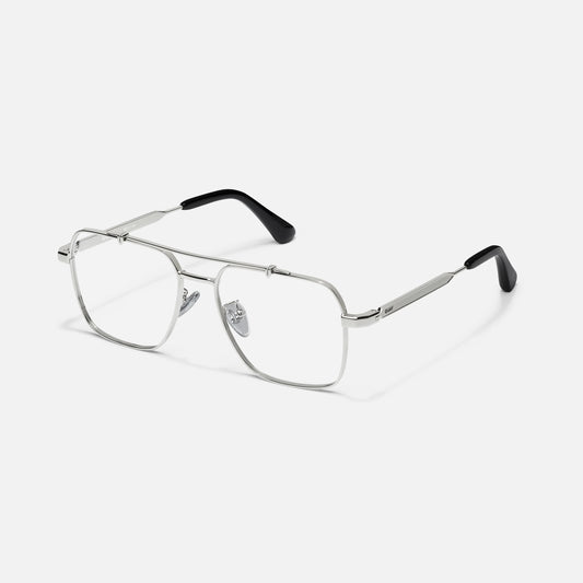 QUAY Call Back Optical Eyeglasses - Silver (Exclusively In-Store)