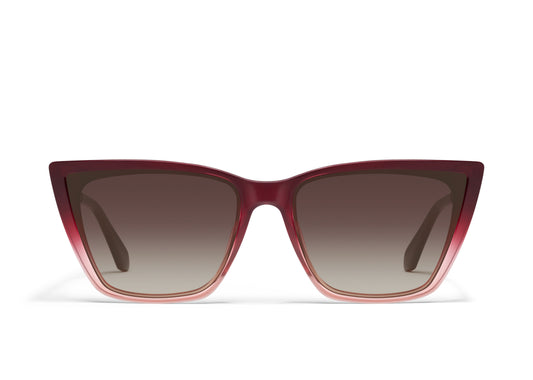 QUAY Call The Shots Remixed Sunglasses - Rouge Ombre/Dark Brown