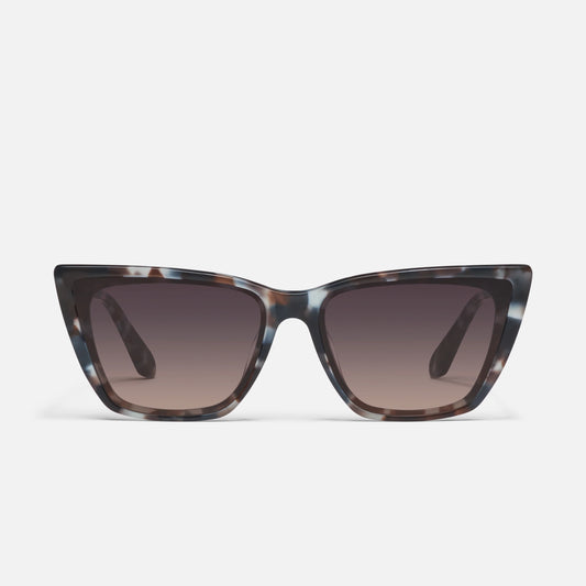 QUAY Call The Shots Remixed Sunglasses - Storm Tort/Smoke Taupe