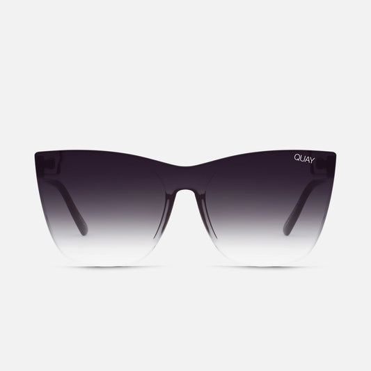 QUAY Come Thru Sunglasses - Black/Fade