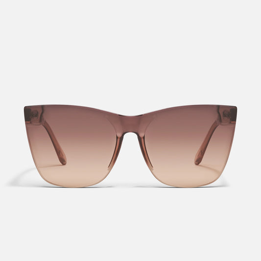 QUAY Come Thru Sunglasses - Doe/Brown Fawn