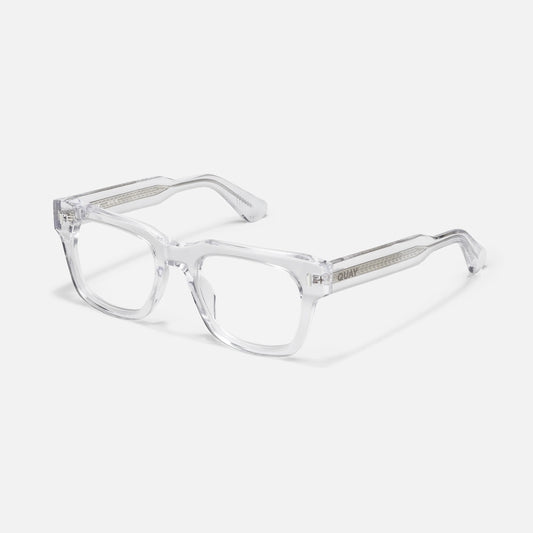 QUAY Exec 50mm Optical Eyeglasses - Clear (Exclusively In-Store)