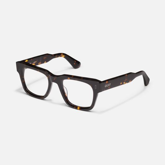 QUAY Exec 50mm Optical Eyeglasses - Dark Tort (Exclusively In-Store)