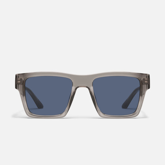 QUAY Fast Lane Sunglasses - Grey/Navy Polarized