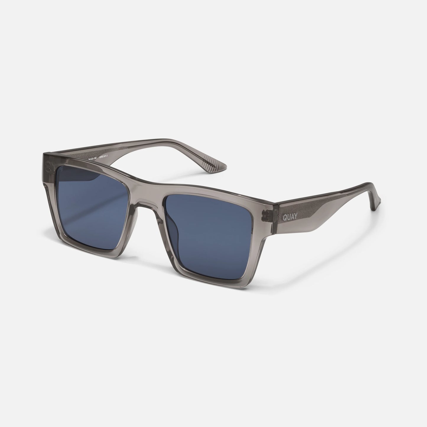 QUAY Fast Lane Sunglasses - Grey/Navy Polarized