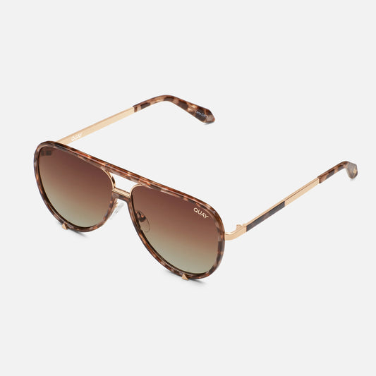 QUAY High Profile Luxe Sunglasses - Brown Tortoise/Brown Polarized
