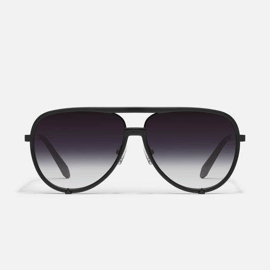 QUAY High Profile Sunglasses - Matte Black/Black Fade