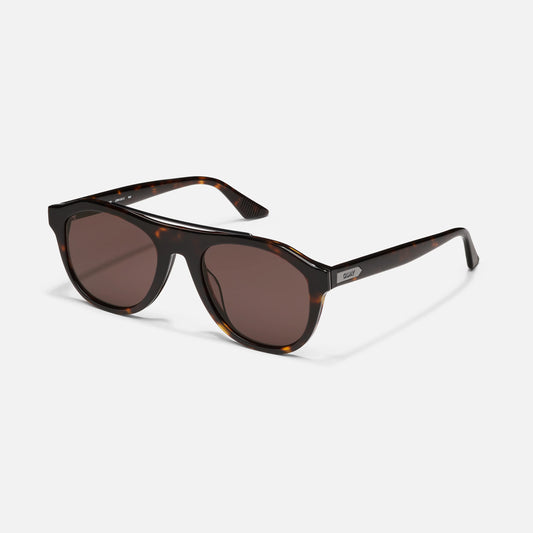 QUAY High Top Sunglasses - Dark Tortoise/Brown