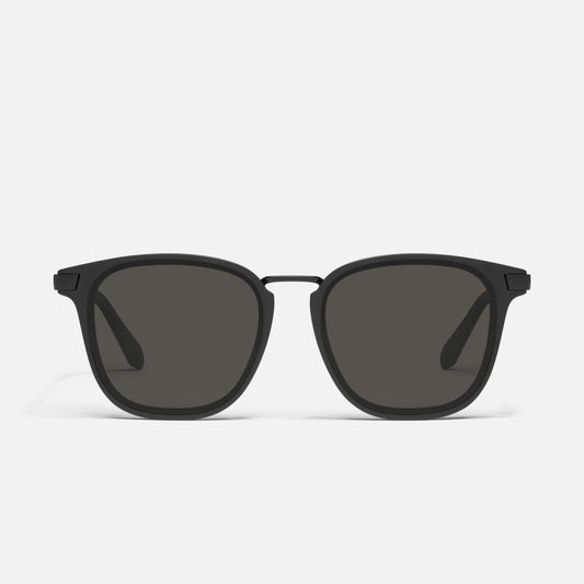 QUAY Jackpot Remixed Sunglasses - Matte Black/Black Polarized