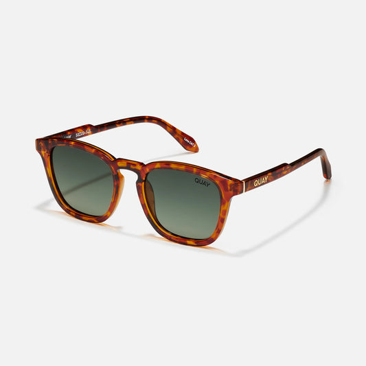 QUAY Jackpot Sunglasses - Honey Tort/Sage Polarized