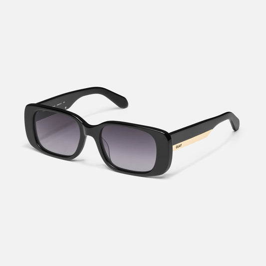 QUAY Karma Sunglasses - Black/Smoke