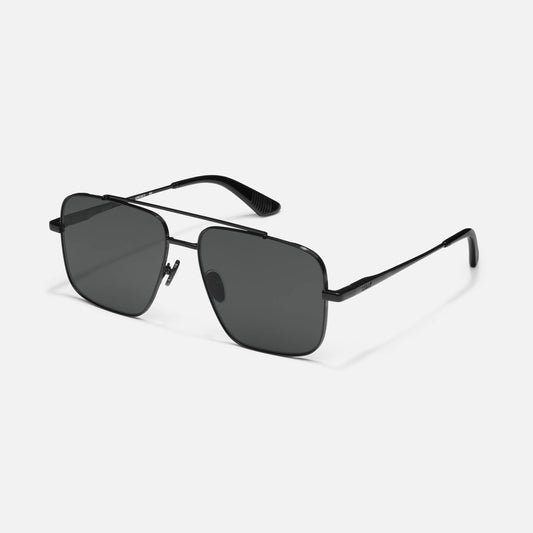 QUAY Level Out Sunglasses - Black/Black Polarized