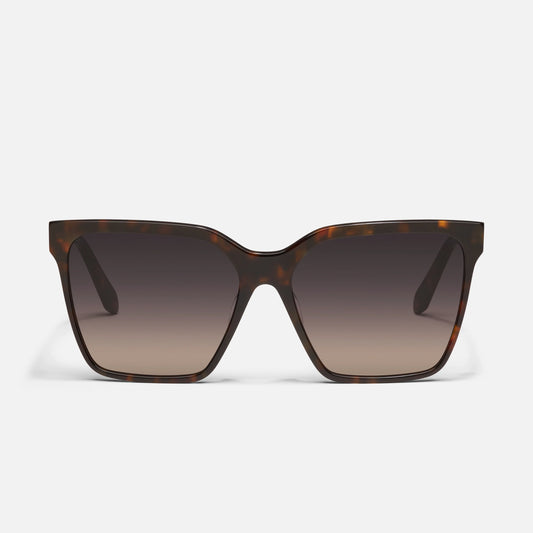 QUAY Level Up Remixed Sunglasses - Neutral Tortoise/Smoke Taupe
