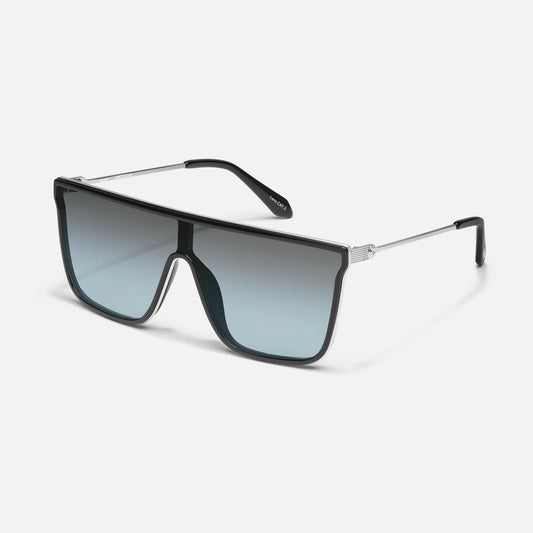 QUAY Nightfall Remixed Sunglasses - Black/Grey Light Turquoise