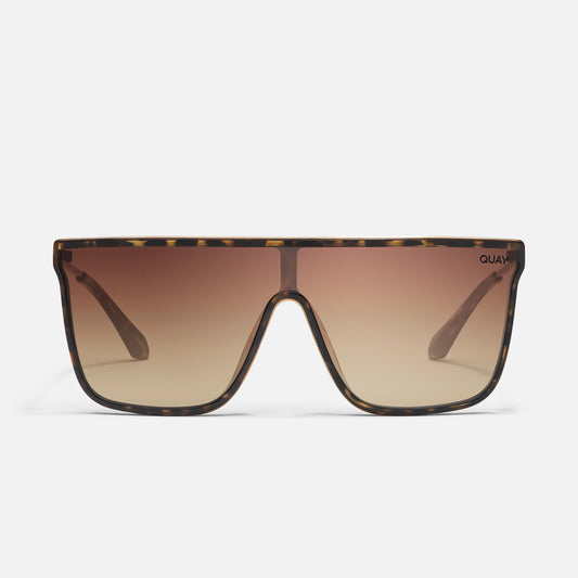 QUAY Nightfall Remixed Sunglasses - Dark Tortoise/Chocolate Paprika