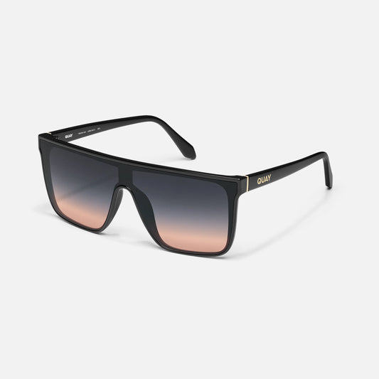 QUAY Nightfall Sunglasses - Black/Black Coral