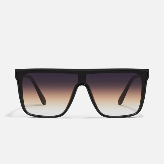 QUAY Nightfall Medium Sunglasses - Black/Futuredusk Poppy