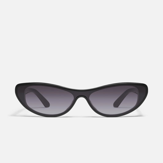 QUAY x GUIZIO Slate Sunglasses - Black/Smoke