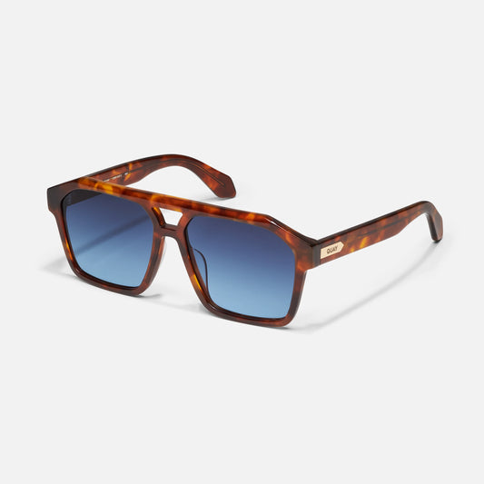 QUAY (The SZA Edit) Soundcheck Sunglasses - Brown Tort/Navy Blue