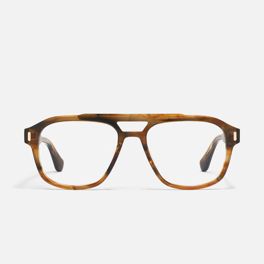 QUAY Spin Off Optical Eyeglasses - Coffee Swirl (Exclusively In-Store)