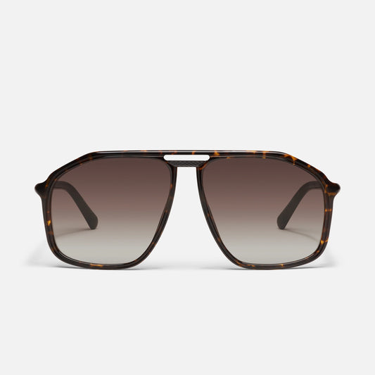 QUAY Studio Sesh Sunglasses - Dark Tort/Brown