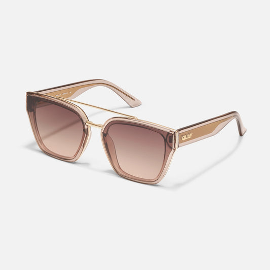 QUAY Sweet Talker Sunglasses - Doe/Brown Fawn