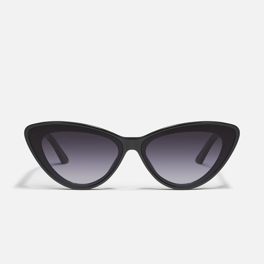 QUAY Tempted Sunglasses - Black/Smoke