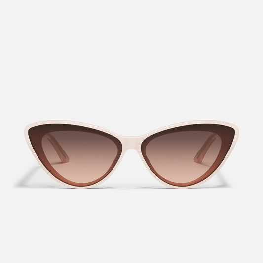 QUAY Tempted Sunglasses - Champagne/Brown Fawn