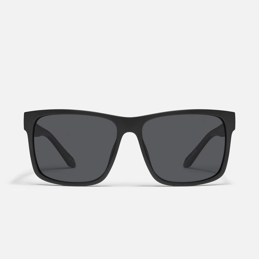 QUAY Thrill Ride Sunglasses - Black/Black Polarized