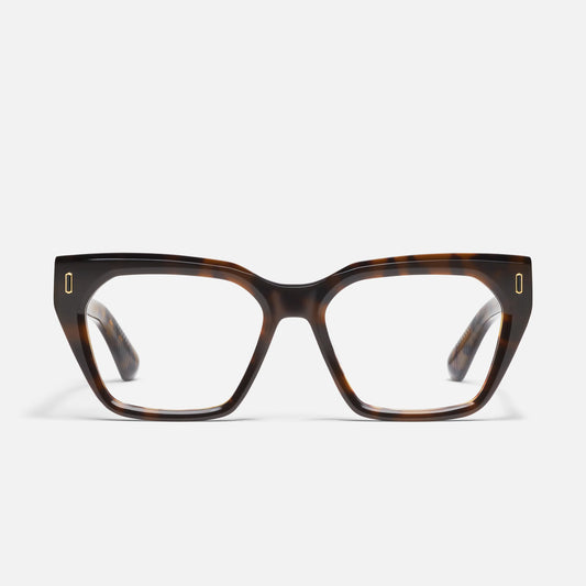 QUAY Tres Chic Optical Eyeglasses - Coffee Tort (Exclusively In-Store)