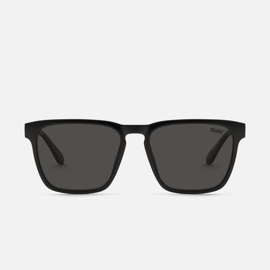 QUAY Unplugged Sunglasses - Black/Black Polarized
