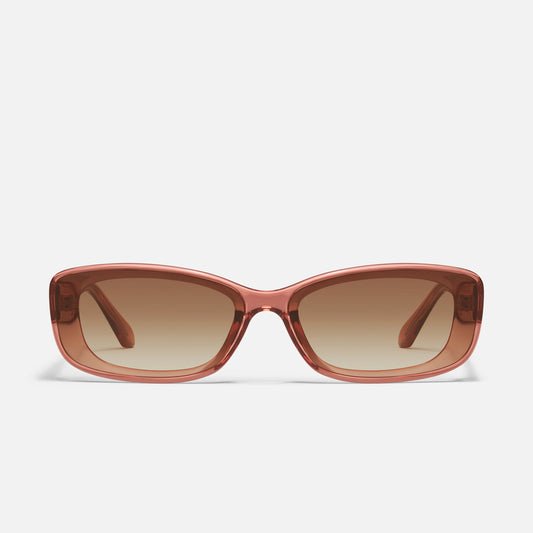 QUAY Vibe Check Sunglasses - Primrose/Sepia