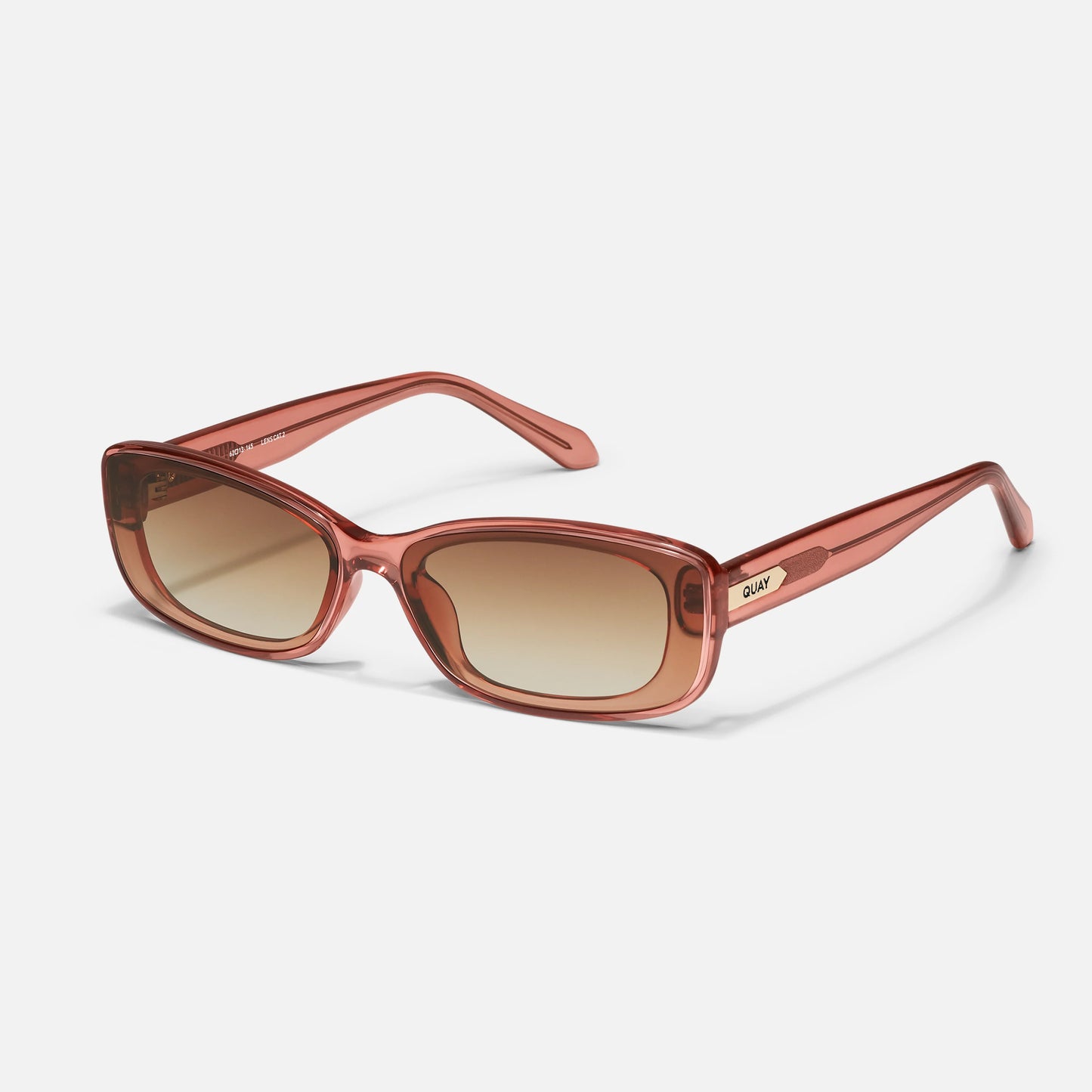 QUAY Vibe Check Sunglasses - Primrose/Sepia