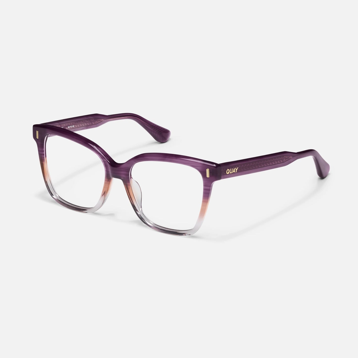 QUAY Well Read Optical Eyeglasses - Plum Gradient (Exclusively In-Store)
