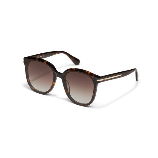 QUAY Rent Free Sunglasses - Neutral Tort/Brown