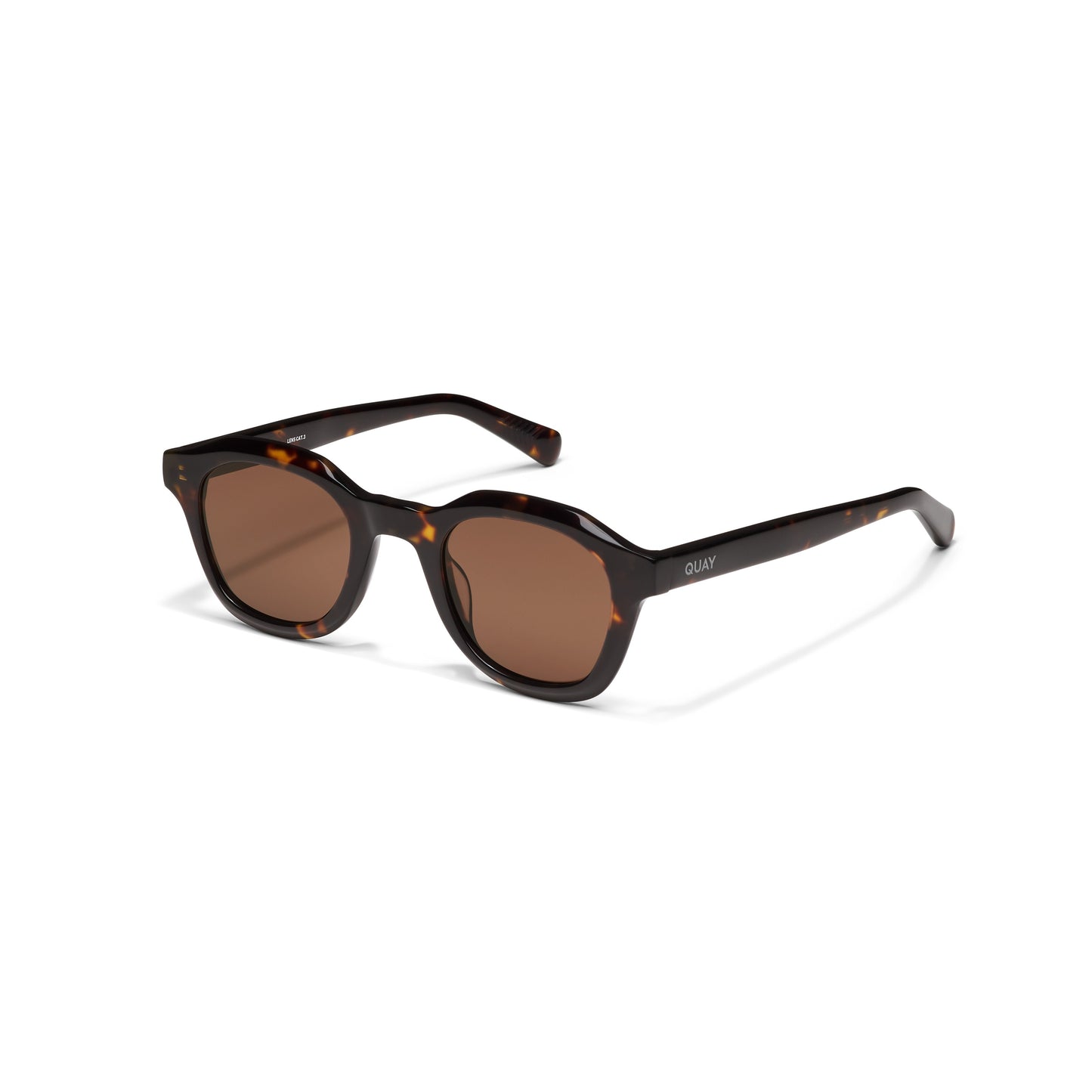 QUAY Roll Film Sunglasses - Dark Tort/Brown Polarized