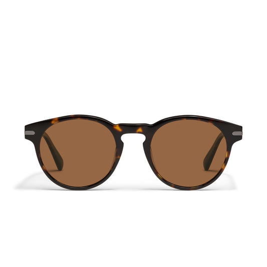 QUAY Slow Mo Sunglasses - Dark Tort/Brown Polarized