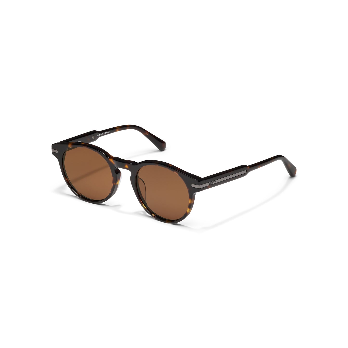 QUAY Slow Mo Sunglasses - Dark Tort/Brown Polarized