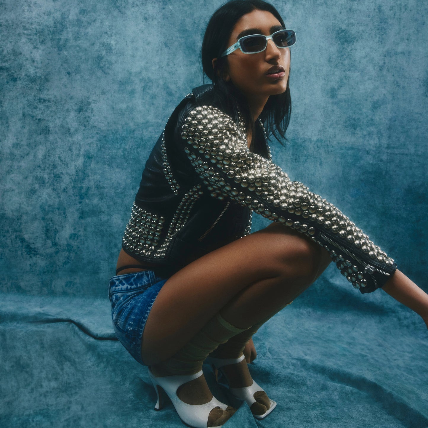 QUAY Vibe Check Sunglasses - Mint/Smoke