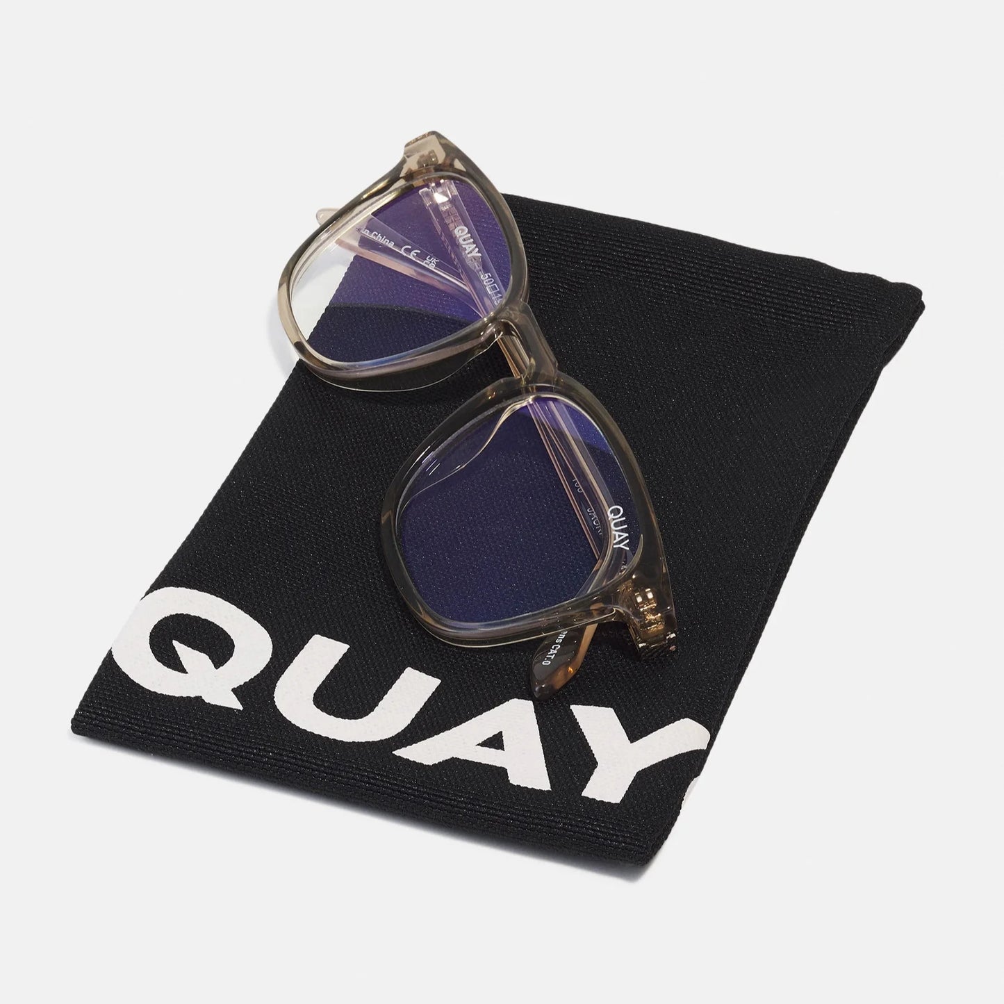 QUAY Jackpot Blue Light Glasses - Oat