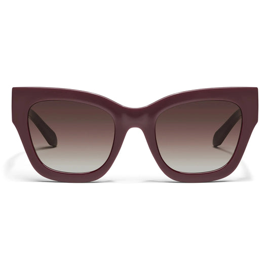 QUAY By The Way Sunglasses - Pinot/Brown (Exclusive Colourway)