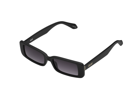 QUAY Art School Sunglasses - Matte Black/Smoke