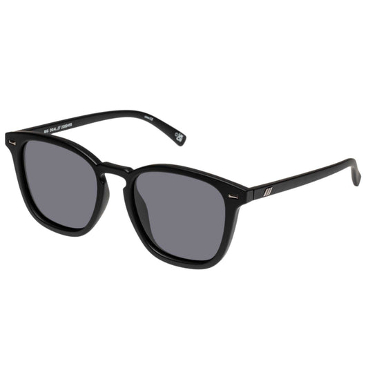 LE SPECS BIG DEAL Matte Black Polarized Sunglasses | PresenceConcept.com