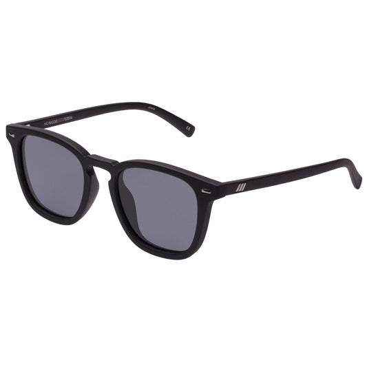 LE SPECS NO BIGGIE Black Rubber Polarized Sunglasses | PresenceConcept.com