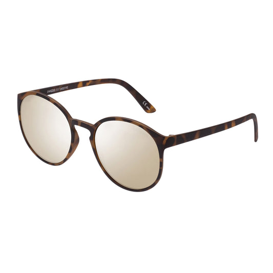LE SPECS SWIZZLE Matte Tort Gold Mirror Sunglasses | PresenceConcept.com