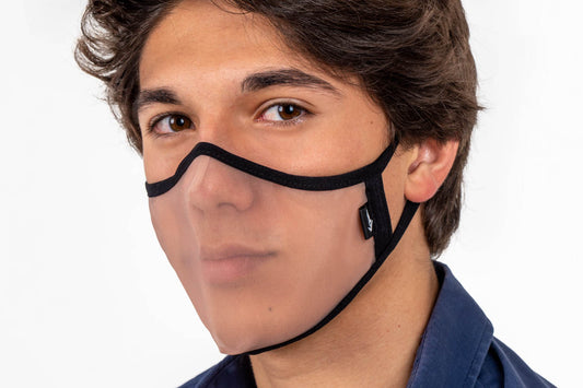 XULA Unisex Black - Reusable Transparent Mask with Black Trim - PresenceConcept.com
