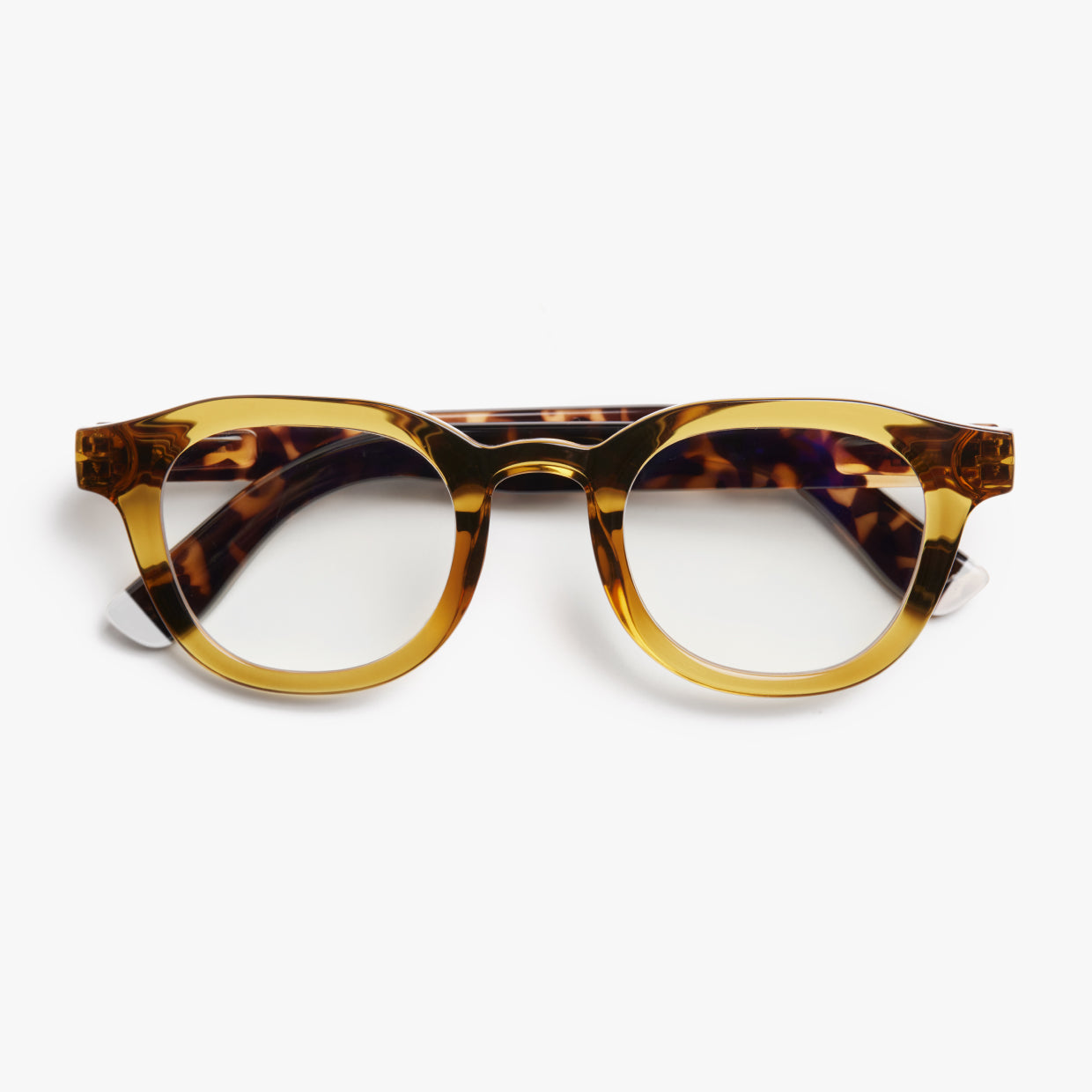 BARNER Andy - Glossy Olive Combi Blue Light Reading Glasses