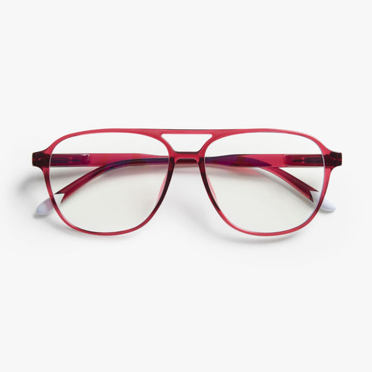 BARNER Brad - Glossy Cherry Lacquer Blue Light Reading Glasses