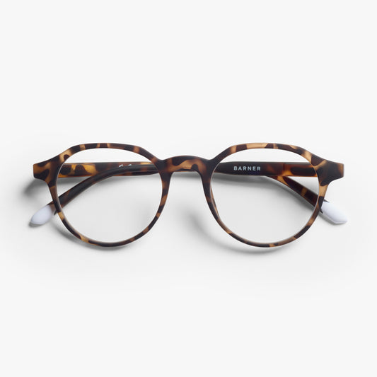 BARNER Chamberi - Matte Tortoise Blue Light Reading Glasses