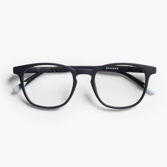 BARNER Dalston - Matte Black Noir Blue Light Reading Glasses